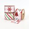 LaRibbons2 1/2" Wired Ribbon | "Holiday Striped" White/Red/Green | 10 Yard Roll